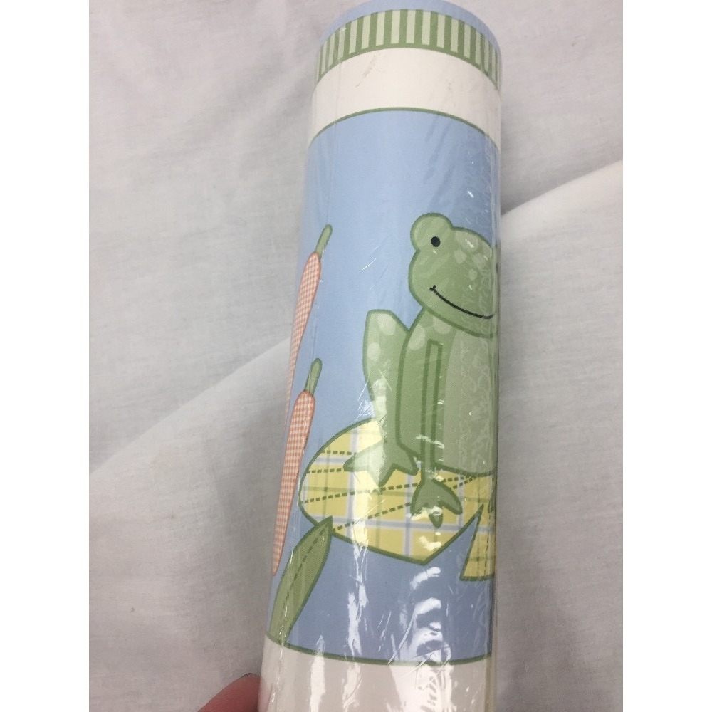 Kidsline Leap Froggie Wallpaper Border 10 Yards NIP new Frog baby room Decor